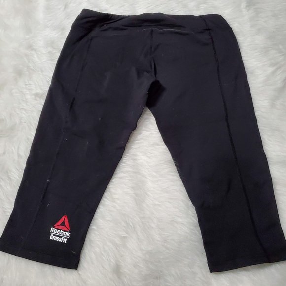 REEBOK Gray & Black Workout Capri Leggings Bundle, L - Picture 4 of 9